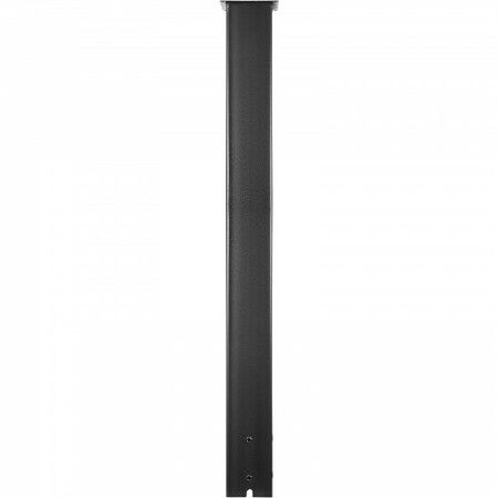 Mailbox Post Stand Mail Box Post 43" Black Powder-Coated Steel for Outdoor