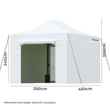 ALFORDSON Gazebo 3x4.5 Pop Up Marquee White