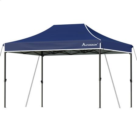 ALFORDSON Gazebo 3x4.5 Pop Up Tent Wedding Canopy Navy