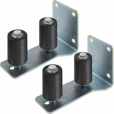 Gate Roller Guide Gate Roller w/90掳 Bracket 3鈥?Black Nylon Roller-2Pack