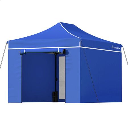 ALFORDSON Gazebo 3x4.5 Pop Up Marquee Blue