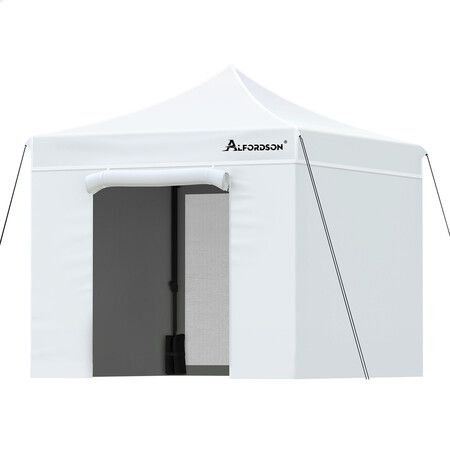 ALFORDSON Gazebo 3x3 Pop Up Marquee White