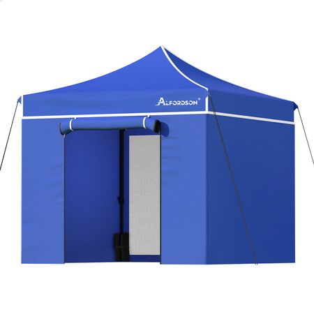 ALFORDSON Gazebo 3x3 Pop Up Marquee Blue