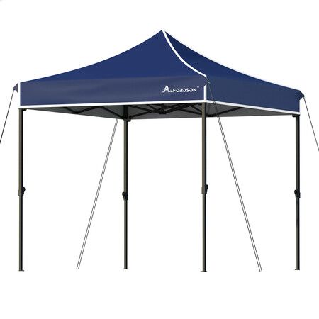 ALFORDSON Gazebo 3x3 Pop Up Tent Wedding Canopy Navy