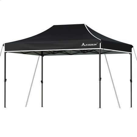 ALFORDSON Gazebo 3x4.5 Pop Up Tent Wedding Canopy Black