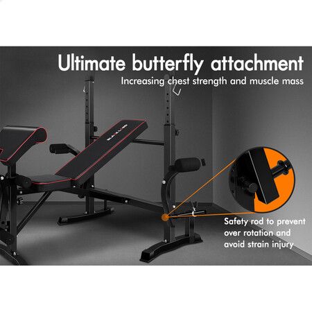 BLACK LORD Weight Bench 14in1 Press Multi-Station Fitness Home Gym Equipment