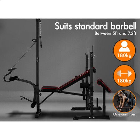 BLACK LORD Weight Bench 14in1 Press Multi-Station Fitness Home Gym Equipment