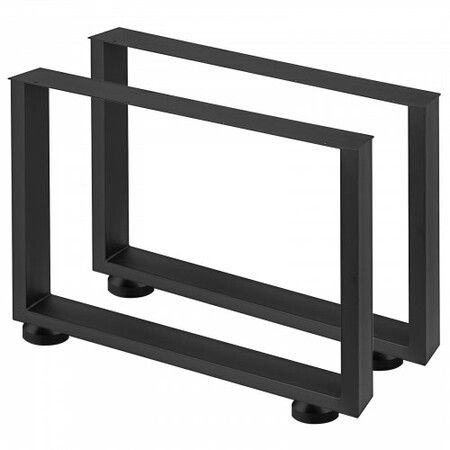 Black Metal Table Legs Set of 2 Steel Table Legs 31x23 Inch Dining Table Legs Office Table Legs Computer Desk Legs Steel Bench Legs Country Style Table Legs DIY Furniture Legs