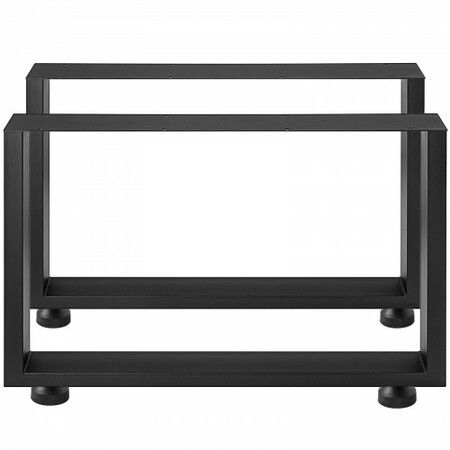 Black Metal Table Legs Set of 2 Steel Table Legs 31x23 Inch Dining Table Legs Office Table Legs Computer Desk Legs Steel Bench Legs Country Style Table Legs DIY Furniture Legs