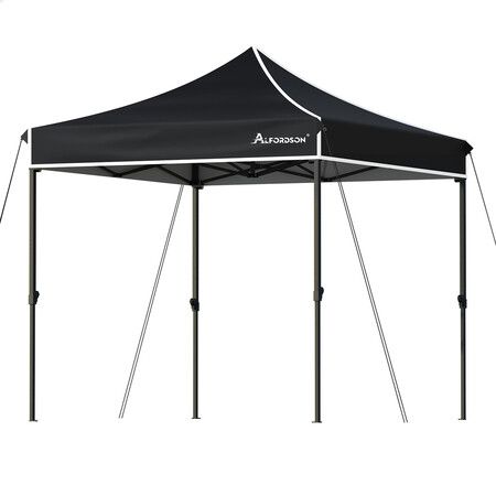 ALFORDSON Gazebo 3x3 Pop Up Tent Wedding Canopy Black