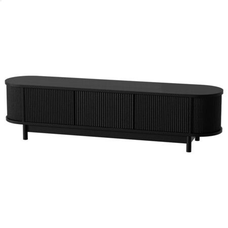 ALFORDSON TV Cabinet Entertainment Unit Stand 160cm Storage Shelf Black