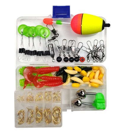 Portable Telescopic Fishing Rod and Reel Combo Kit with Fishing Reel Tackle Box for Boys, Girls