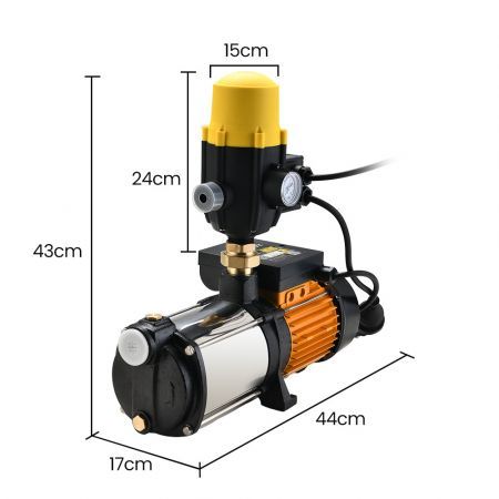 Protege Multi Stage Water Pump High Pressure Rain Tank Garden Farm House