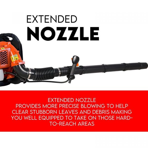 Petrol Leaf Blower 2 Stroke 42.7cc Backpack Commercial 540km/H