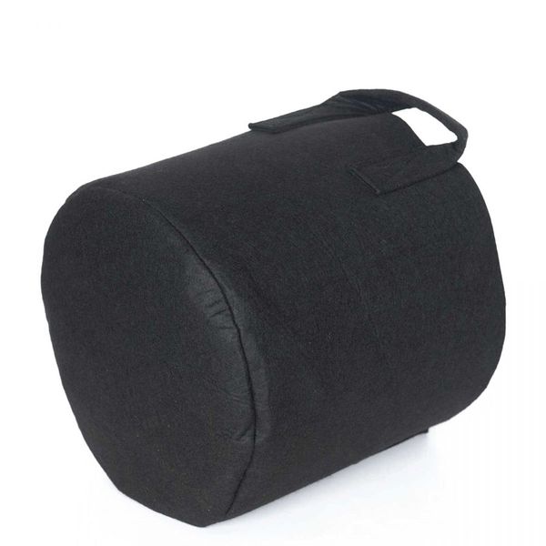 6 Pck 10 Gallon Fabric Flower Pots 38L Garden Planter Bags Black Felt Root Pouch