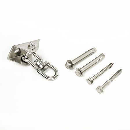 360 degree Swivel Swing Hanger with Stainless Steel Hook for Ceiling Heavy Duty Hanging Gym Equipment