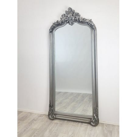 LUX Arch French Provincial Ornate Mirror - Antique Silver