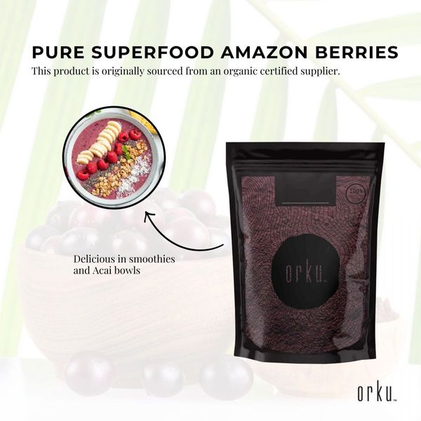 1Kg Acai Powder 100% Organic - Pure Superfood Amazon Berries