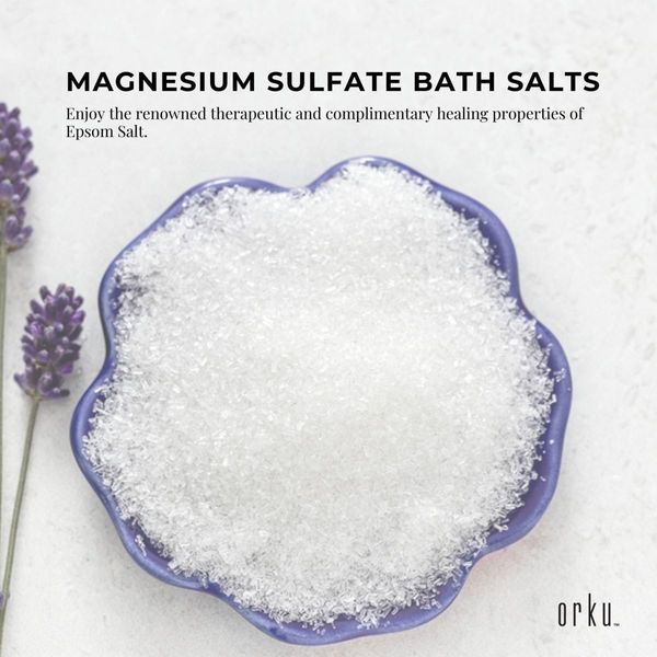 400g Epsom Salt - Magnesium Sulphate Bath Salts For Skin Body Baths Sulfate