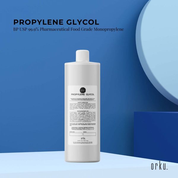 1L Propylene Glycol BP USP 99.9% Pure Pharmaceutical Food Grade Monopropylene