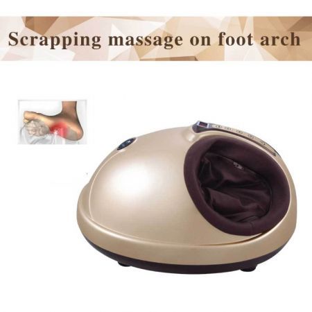 Foot Massager Machine Gold 3D Shiatsu Heat Kneading Pressing Relax Home Massage