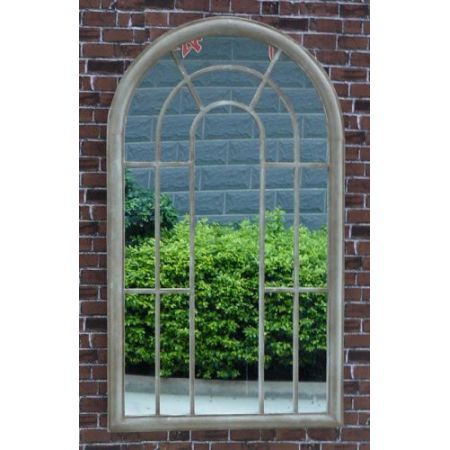 Large Garden Arched Window Mirror