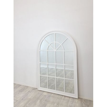 Window Style Mirror - White Arch 100 CM x 150 CM