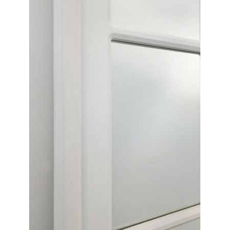 Window Style Mirror - White Rectangle 100cm x 200cm