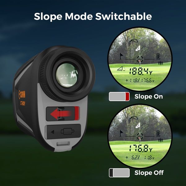 CIGMAN Golf Range Finder 800 Yards Laser Golf Rangefinder with Slope
 CT-800Y