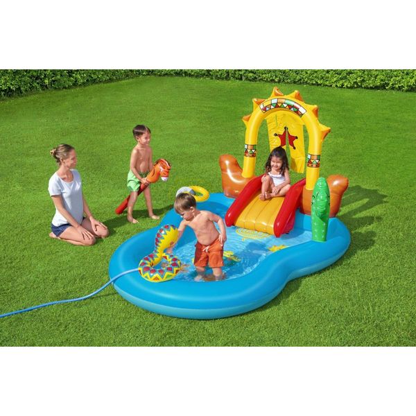 Bestway Wild West Kids Play Inflatable Above Ground Swimming Pool