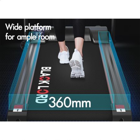 BLACK LORD Treadmill Electric Exercise Running Machine Foldable Walking Pad