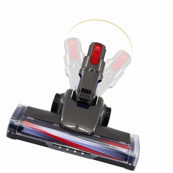 LED Motorhead Compatible Dyson V7 V8 V10 V11 Vacuum Floor Attachment with Turbo Soft Roller and LED Lights