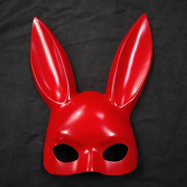 Set of 4 Halloween Bunny Mask Rabbit Ears Half Masks Multicolored Masquerade Costume Accessory