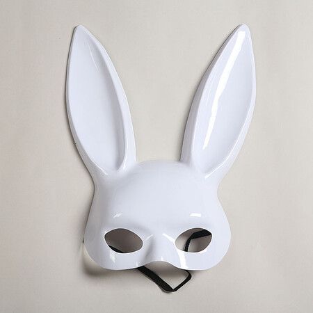 Set of 4 Halloween Bunny Mask Rabbit Ears Half Masks Multicolored Masquerade Costume Accessory