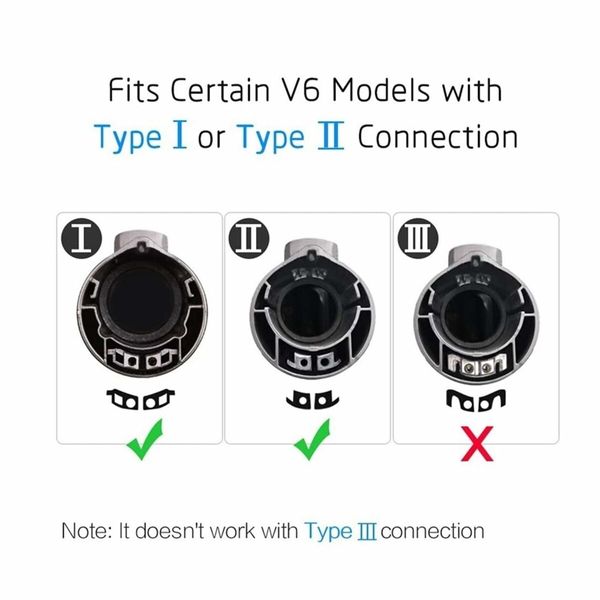 LED Motorhead for Dyson V6 DC serial  Head Replacement with Soft Roller for Hard Floor  White Light as Dust Detection Power Brush Vacuum Attachment