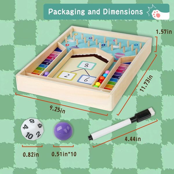 Addition Within 10 Counting & Decomposition Math Game Manipulatives Montessori Educational Toys  Learning Activities for Kids Ages 3+