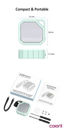 SSD Drive Enclosure 10Gbps USB-C 3.1 Laptop iPhone 15 Pro iPad 2230mm External USB 3.2 Gen 2 10Gbps