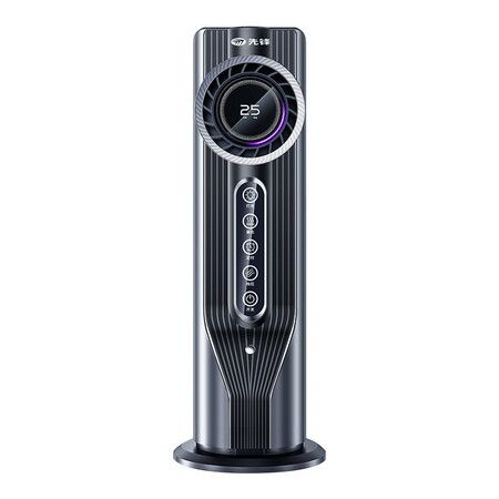 Tower Fan, Bladeless Desk Fan with 6 Speeds, Quiet Cooling, USB Plug-in Compact and Portable, Ideal for Bedroom, Home Office (Grey)