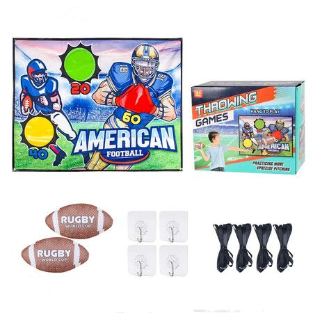 Football Toss Target Games Indoor Outdoor Backyard Throwing Sport Toy for Kids,Football Toys Passing Targets Family Party Game For Boys Girls Play