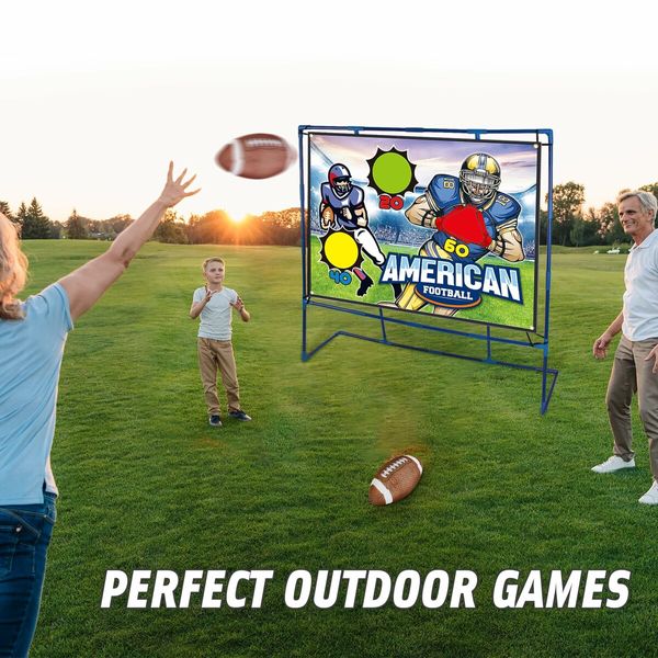 Football Toss Target Games Indoor Outdoor Backyard Throwing Sport Toy for Kids,Football Toys Passing Targets Family Party Game For Boys Girls Play