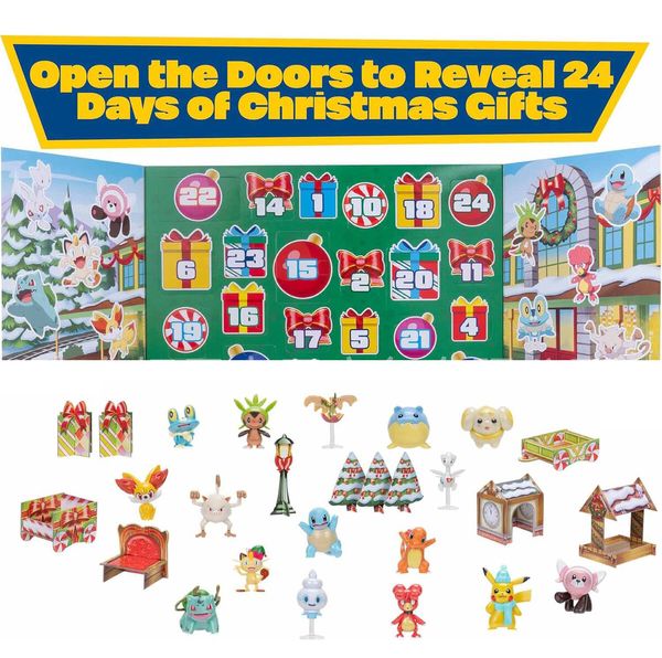 24 Day Pokemon Advent Calendar Blind Box Kids Christmas Toy Set with Surprises