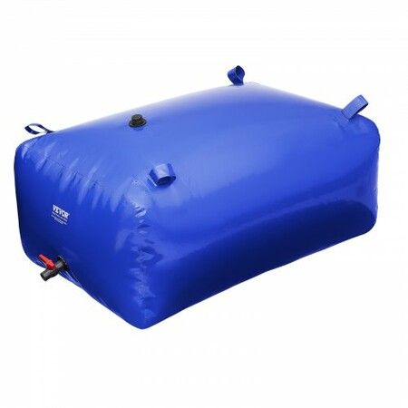 Portable Water Storage Bladder 105.7 Gal 1000D PVC Collapsible Water Tank