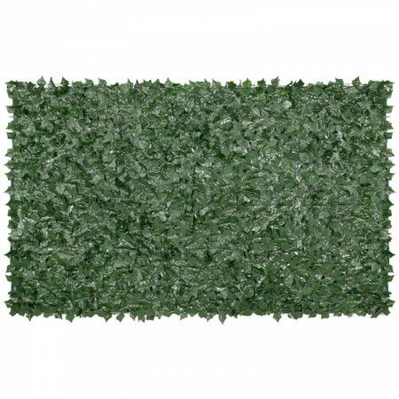 Ivy Privacy Fence, 59 x 98 in Artificial Green Wall Screen, Greenery Ivy Fence with Mesh Cloth Backing and Strengthened Joint, Faux Hedges Vine Leaf Decoration for Outdoor Garden, Yard, Balcony