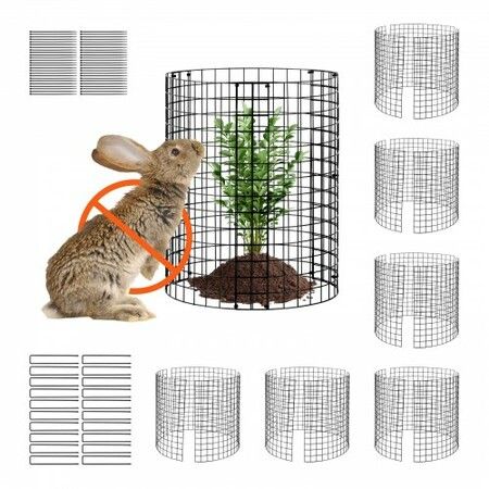 6 Pack Plant Protector from Animals 320mm Dia. x 355mm H Metal Plant Cage