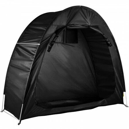 Bicycle Storage Tent Bike Storage Cover 210D Waterproof Black w/ Carry Bag