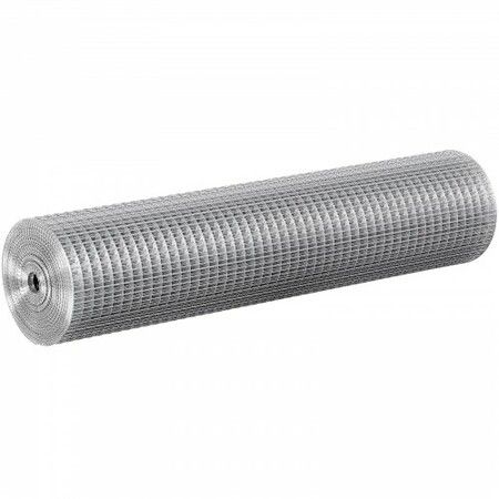 Hardware Cloth, 12.7mm 610mm×7.62m 19 Gauge, Hot Dipped Galvanized Wire Mesh Roll, Chicken Wire Fencing, Wire Mesh for Rabbit Cages, Garden, Small Rodents