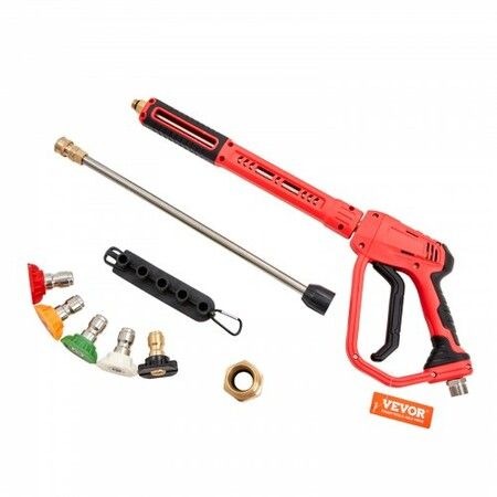 High Pressure Washer Gun 4000PSI Power Washer Wand w/ Extention Lance