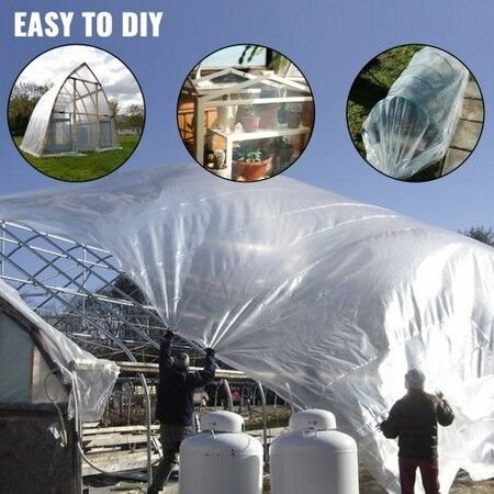 Greenhouse Film, Greenhouse Polyethylene Film 8x25 ft Greenhouse Plastic