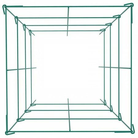 Tomato Cages,  30 x 30 x 117 cm, 5 Packs Square Plant Support Cages, Green PVC-Coated Steel Tomato Towers for Climbing Vegetables, Plants, Flowers, Fruits