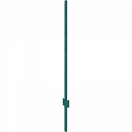 4 Feet Fence Post 10 Pack T-Post Heavy Duty Metal Fence Posts Green